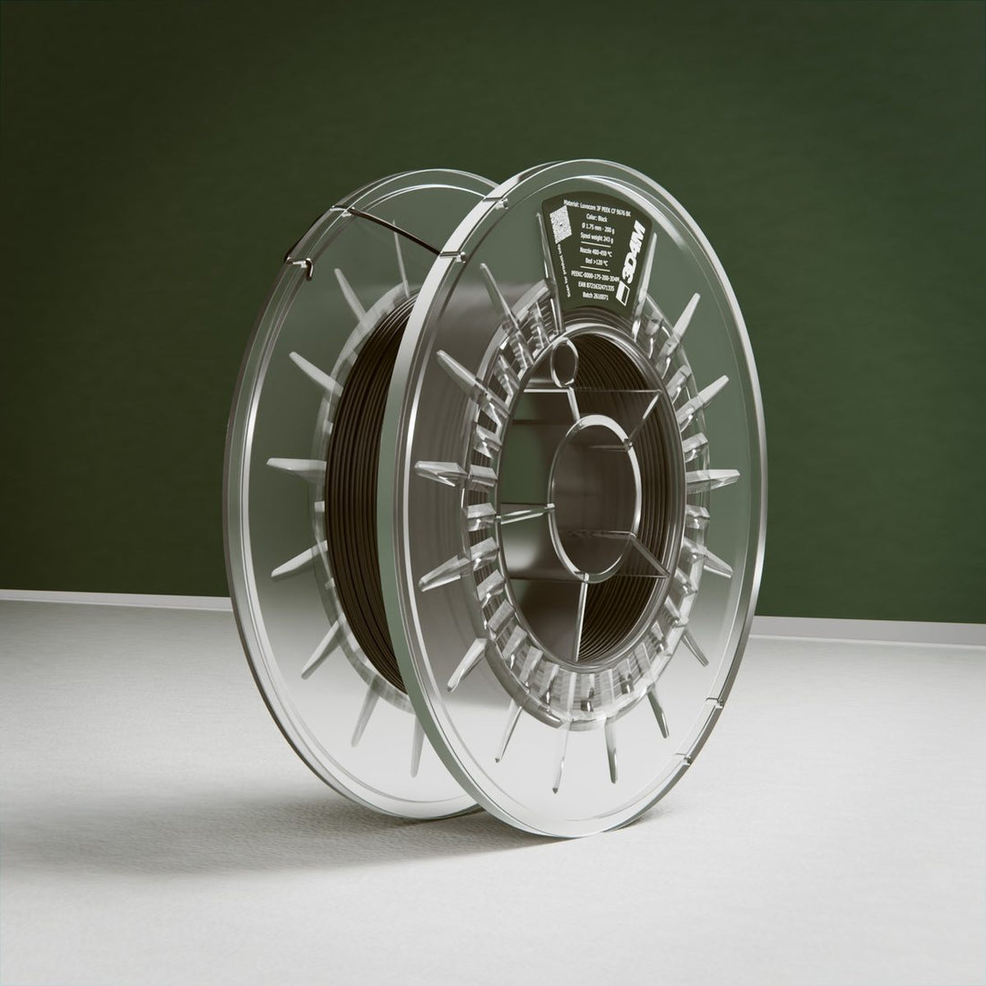 Luvocom® 3F PEEK CF 9676 BK Filament, BK, 200 g, 1.75 mm