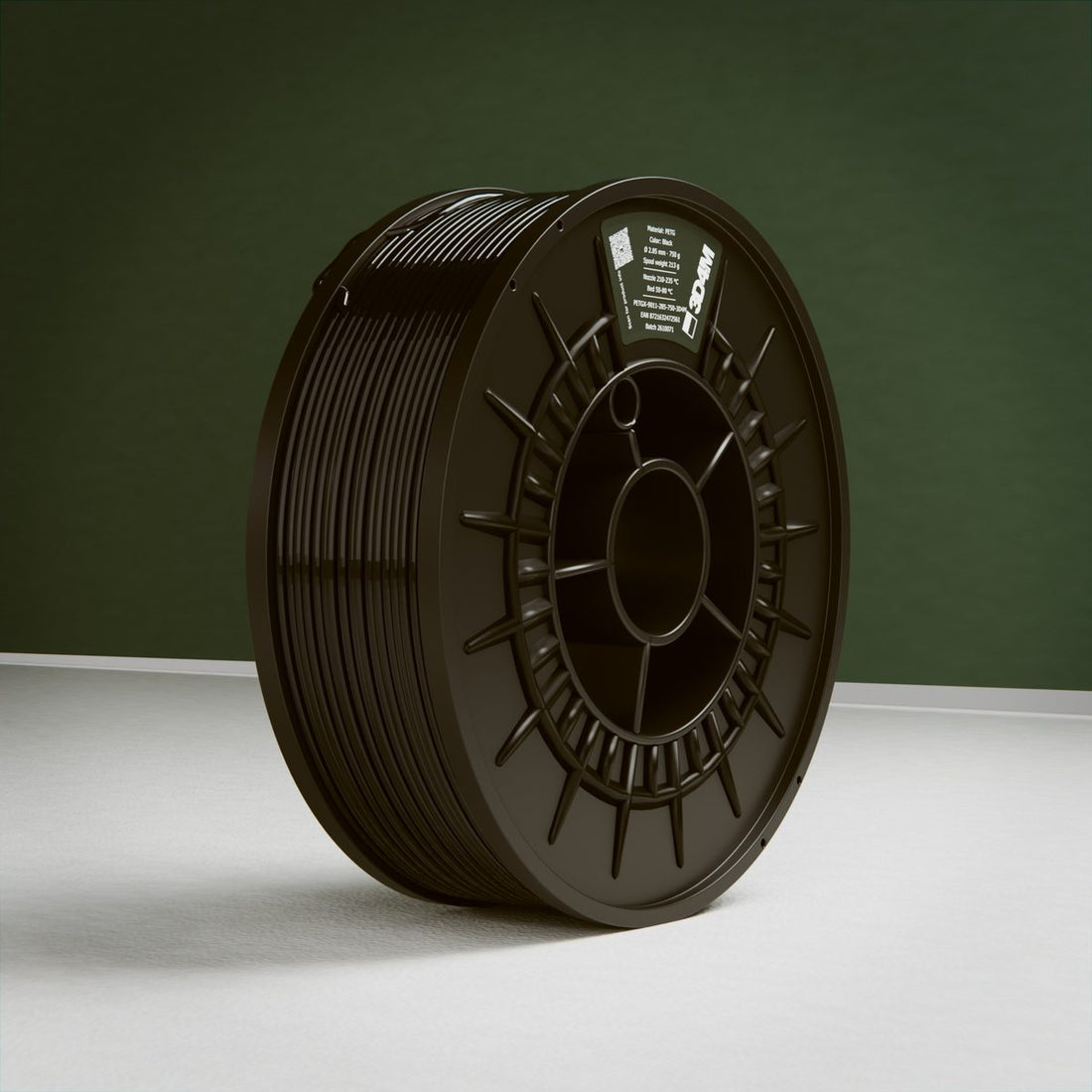 PETG Filament, Black, 750 g, 2.85 mm