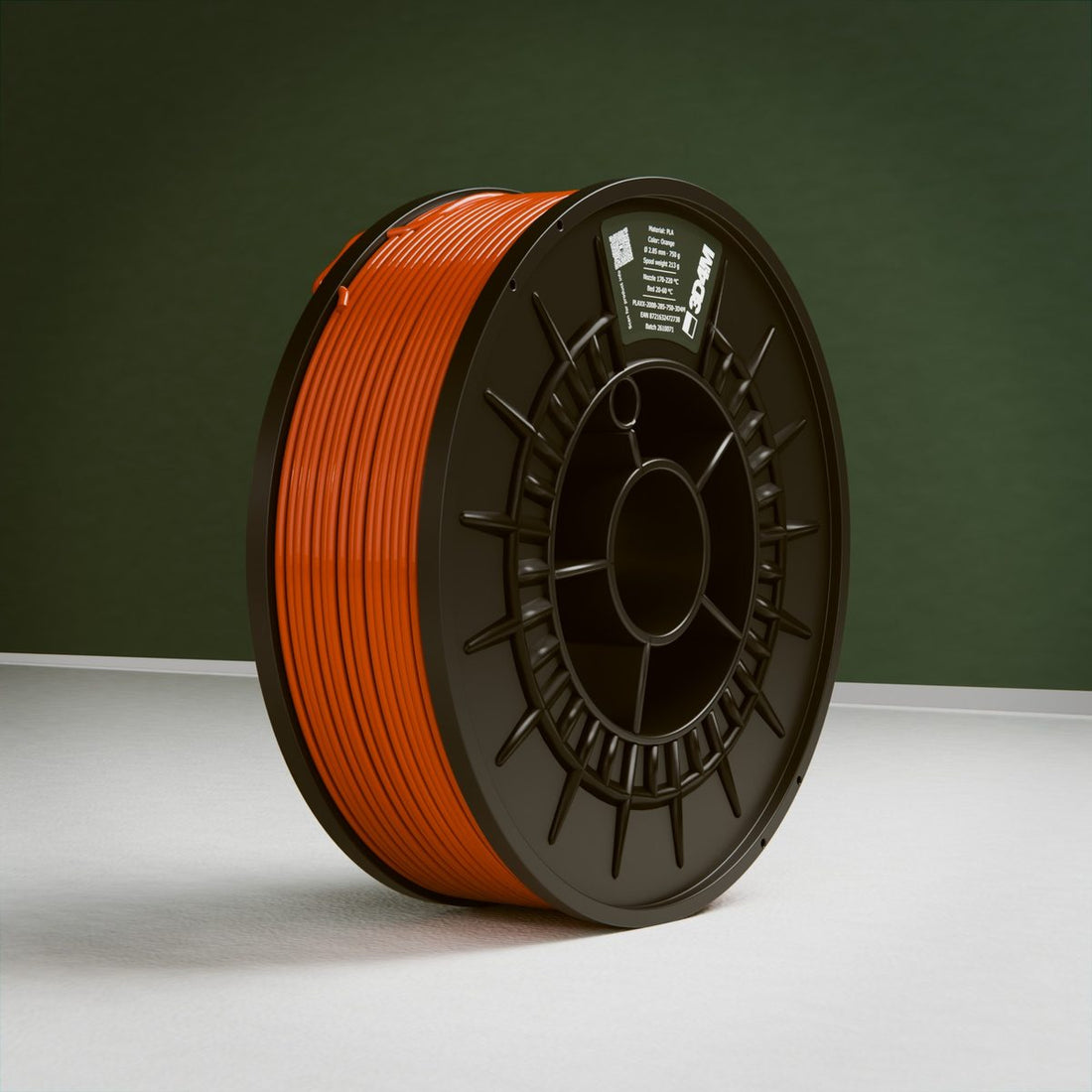 PLA Filament, Orange, 750 g, 2.85 mm