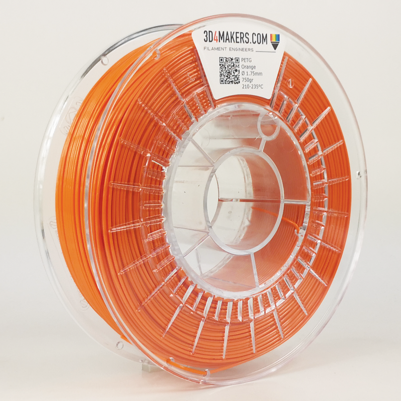 PETG Filament 3D printing Orange 3D4Makers